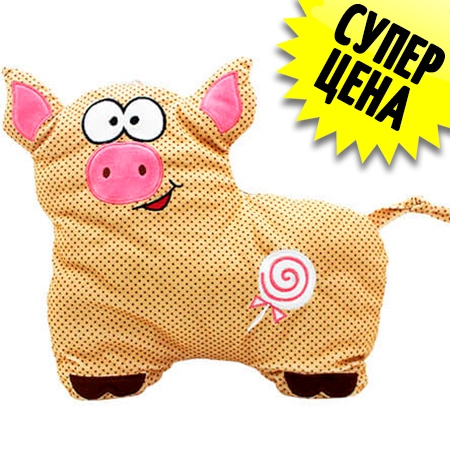 Новогодний подарок Подушка свинка-конфетка