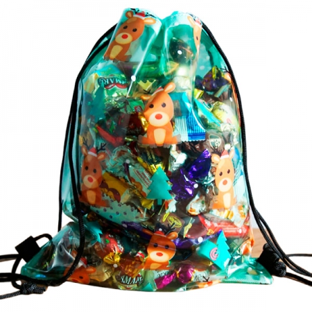 Новогодний подарок Мешок-рюкзак Оленята